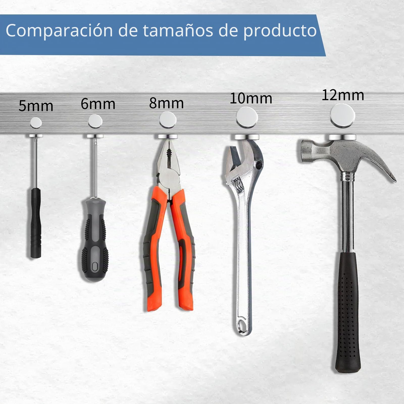 Imanes Fuertes 100 uds 5x2 mm para Frigorífico Pizarra Magnética Manualidades