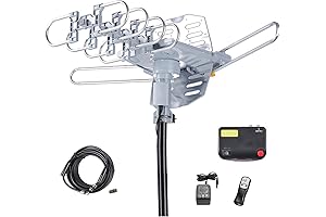 Receive Flawless Pictures with Amplified Digital Outdoor HDTV Antenna 150 Miles Long Range