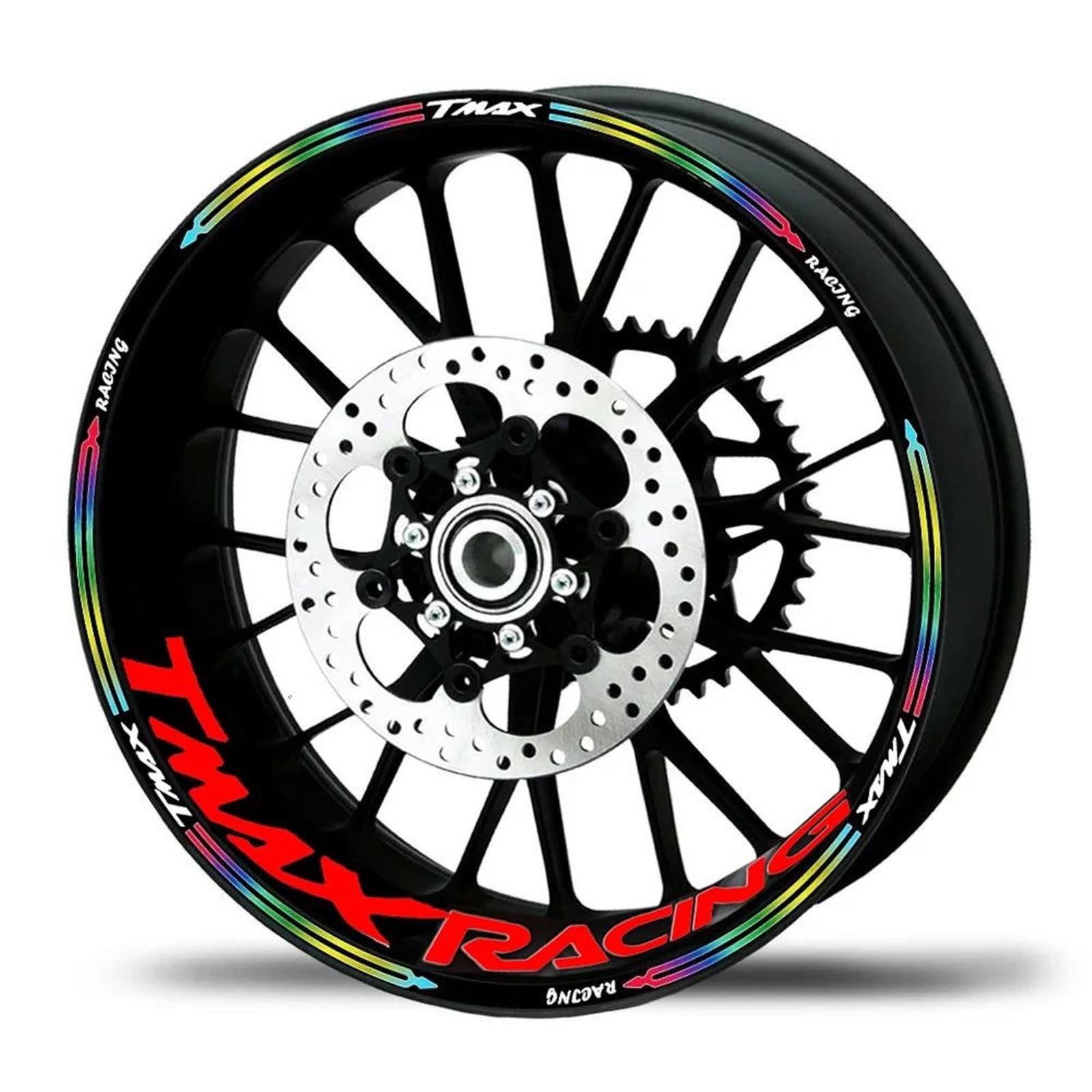 Wheel Stickers Motorcycle Rims Wheels Stickers for Tmax560 TMAX-560 TMAX 560 2008 2011 2016 2021 2023 Wheel Reflective Decals Rim Reflective Decal
