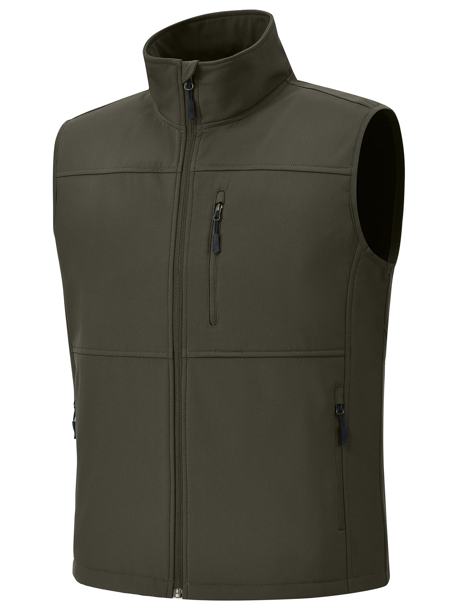 Huayuzh Weste Herren Outdoor Ärmellose Softshell Wasserdichte Winddichte Jacke Bodywarmer Fleece Innenseite Wandern Golf