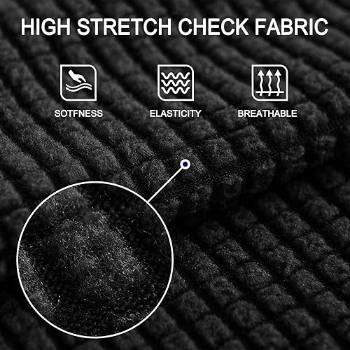 Miniatura 4 de UNBBRRL Fundas de cojín de asiento de sofá elásticas para sofá, funda de cojín individual para sofá, fundas de héroe para proteger contra arañazos