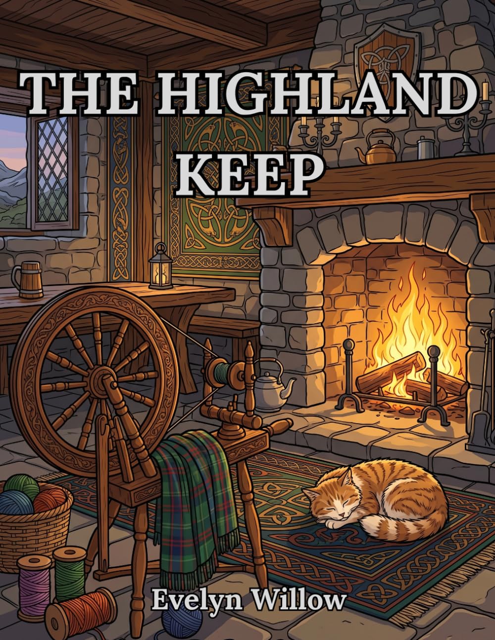The Highland Keep: An Intricate Adult Coloring Book of Cozy Celtic Fantasy, Scottish Castles and Hidden Cats for Anxiety Relief (The Celtic Reverie Sanctuary Series)