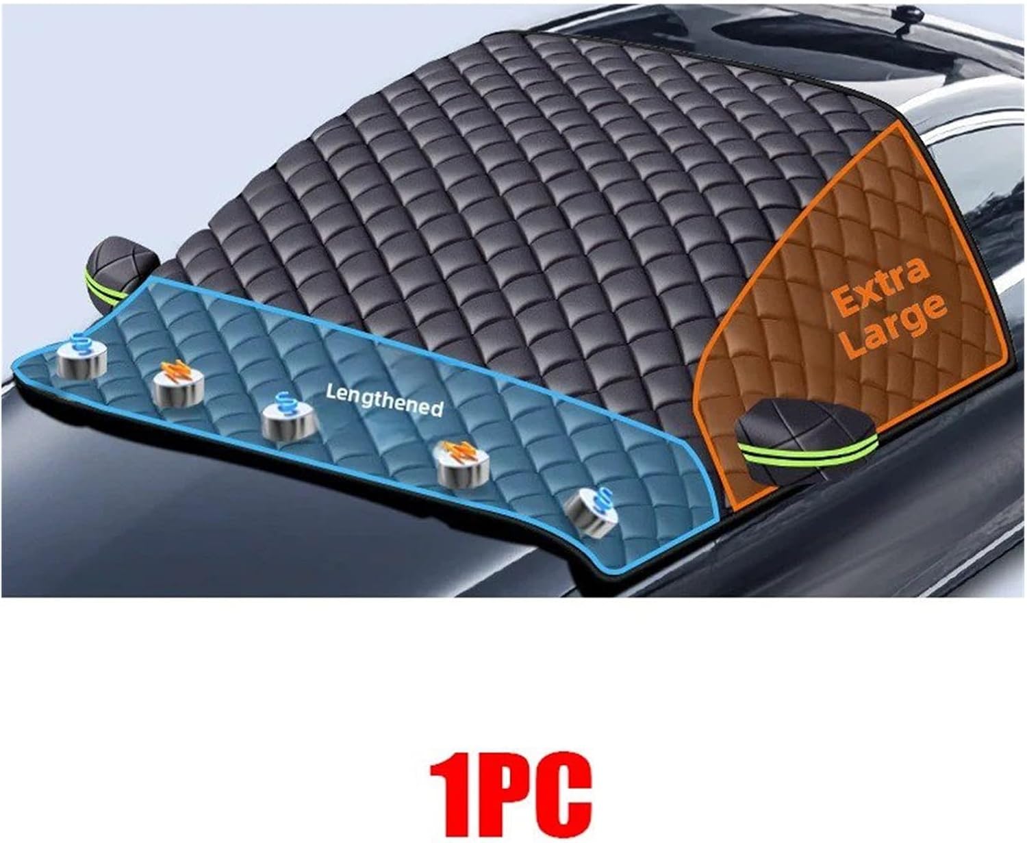 Snow Protection for Cars Car Windshield Snow Covers Waterproof Winter Awning Sunshield Half Protector