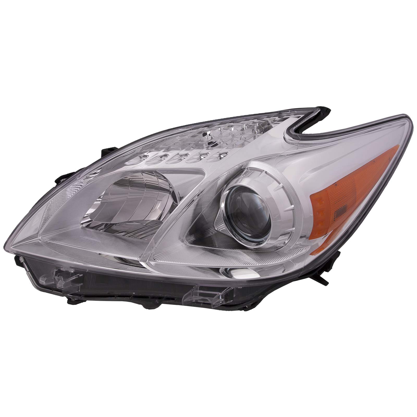 HEADLIGHTSDEPOT Headlight Halogen CAPA Certified Left Driver Side Compatible with 2012-2015 Toyota Prius