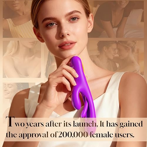 Miniatura 8 de Vibrador consolador conejo - LOVENOTE masajeador de punto G para mujeres, estimulación del clítoris y pezones, juguetes sexuales 3 en 1 con 14