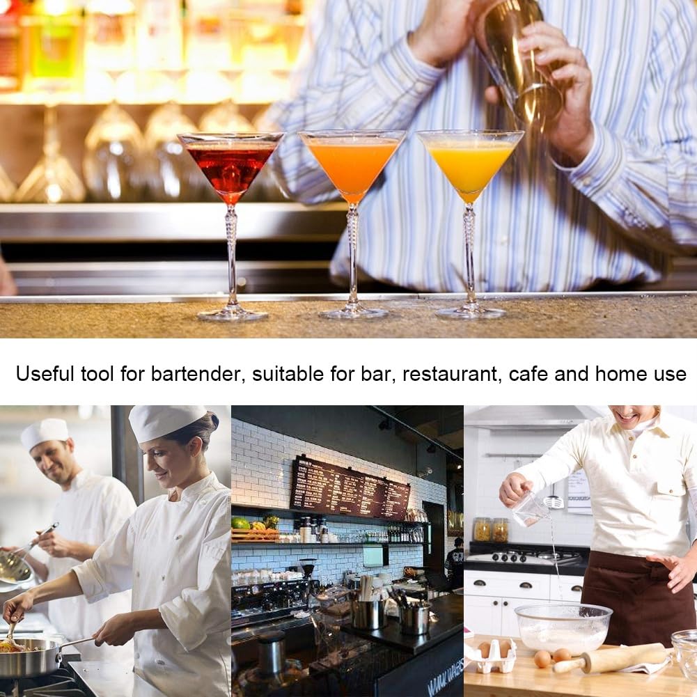 Bar Mixing Spoon with Long Handle, Cocktail Spoon Stainless Steel Bar Long Spoon Mixing Stirrers for Drink (Forked tail)