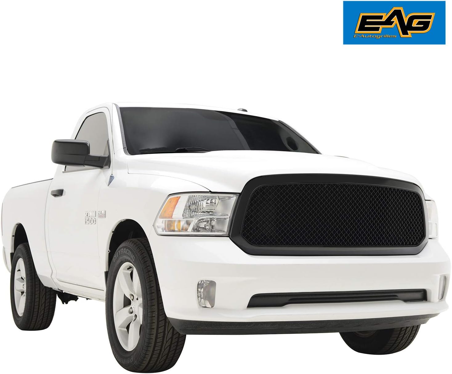 EAG Mesh Grille ABS Replacement Matte Black Fit for 13-18 Ram 1500