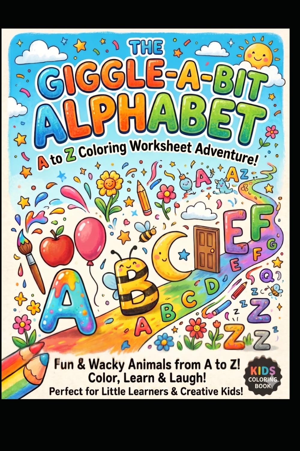 Alphabet A to Z coloring worksheet