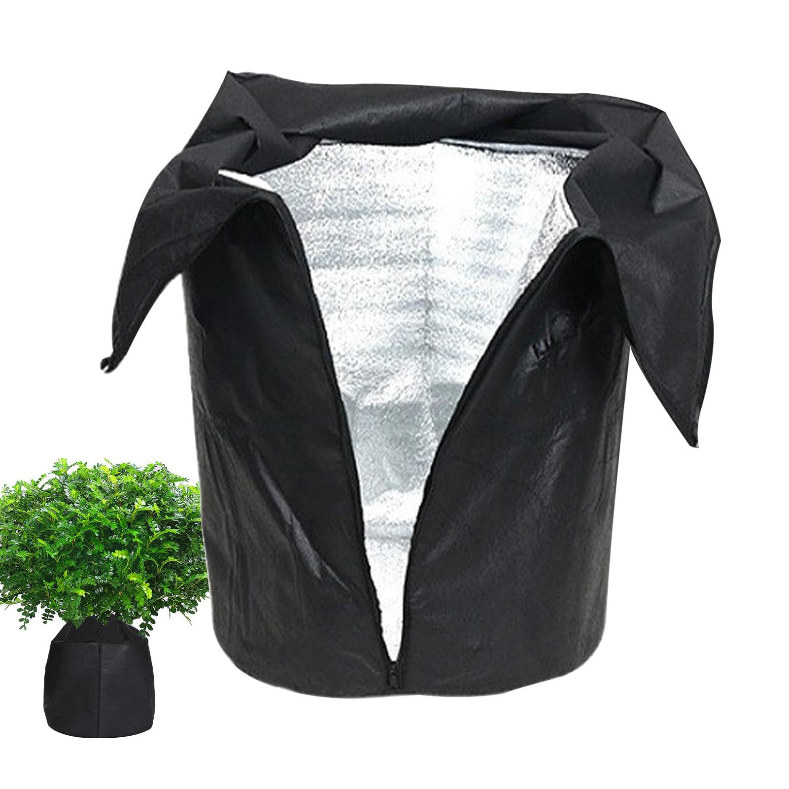 Plant Frost Protection Cover | Flower Pot Protection Bag | Garden Plant Insulation Cover | 45x50cm Anti-Winter Frost Pot Plant Cover | Thermal Pot Protector For Fruit Trees Tomatoes