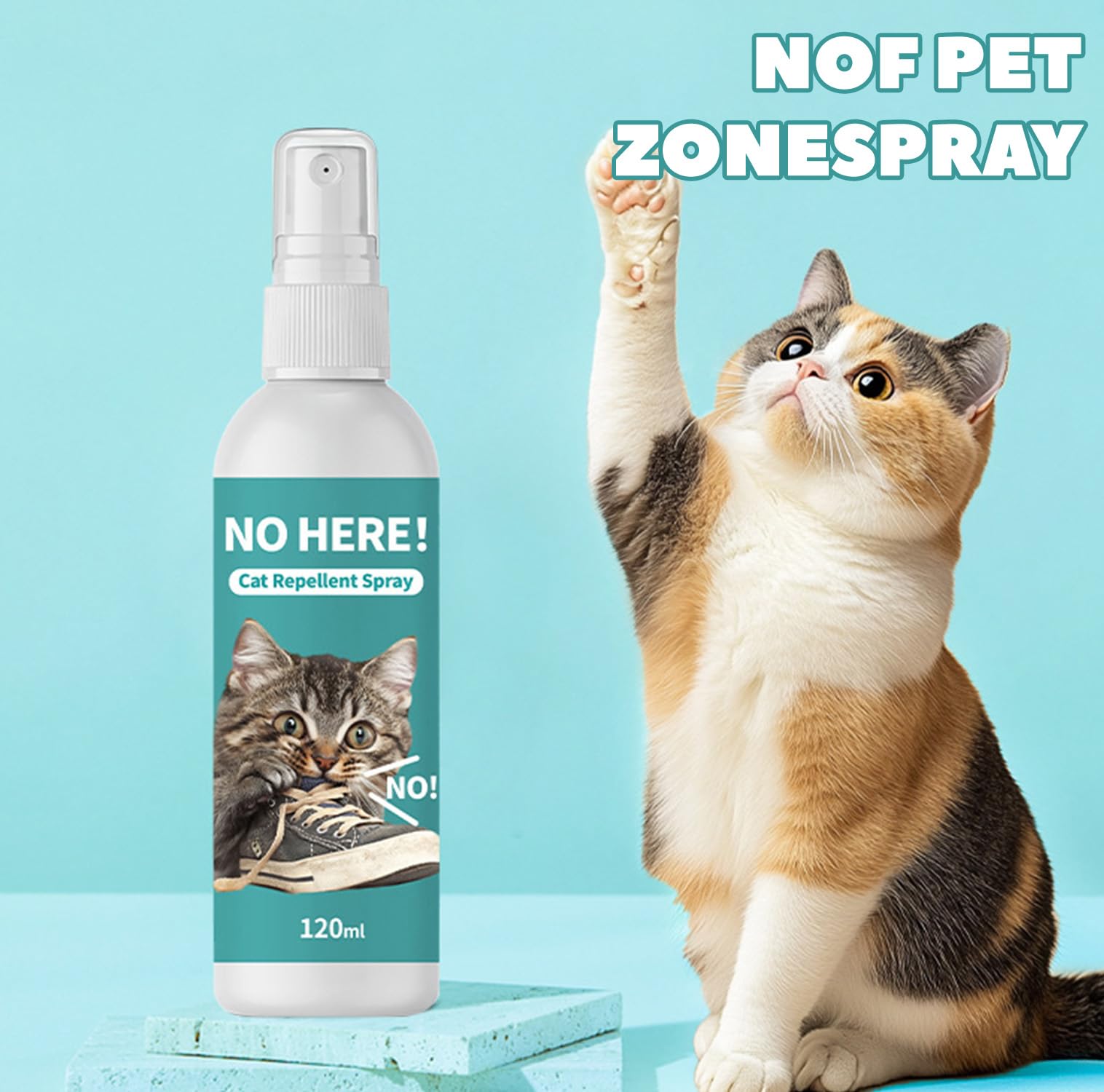 MagiSel Spray Repellente per Gatti,2PCS x 120ml Repellente Gatti e Spray AntiGraffio per Gatti Divano, Uso Interno ed Esterno, Protezione del Divano e Mobili, Ideale per Casa e Giardino