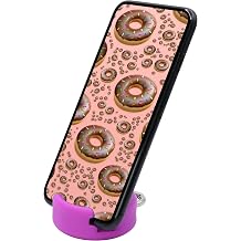 GoDonut Mini Portable Keychain Cell Phone Stand & Holder Desk Accessory Perfect for Travel, Office & Nightstand Compatible with iPad mini and Smartphones - Fuchsia