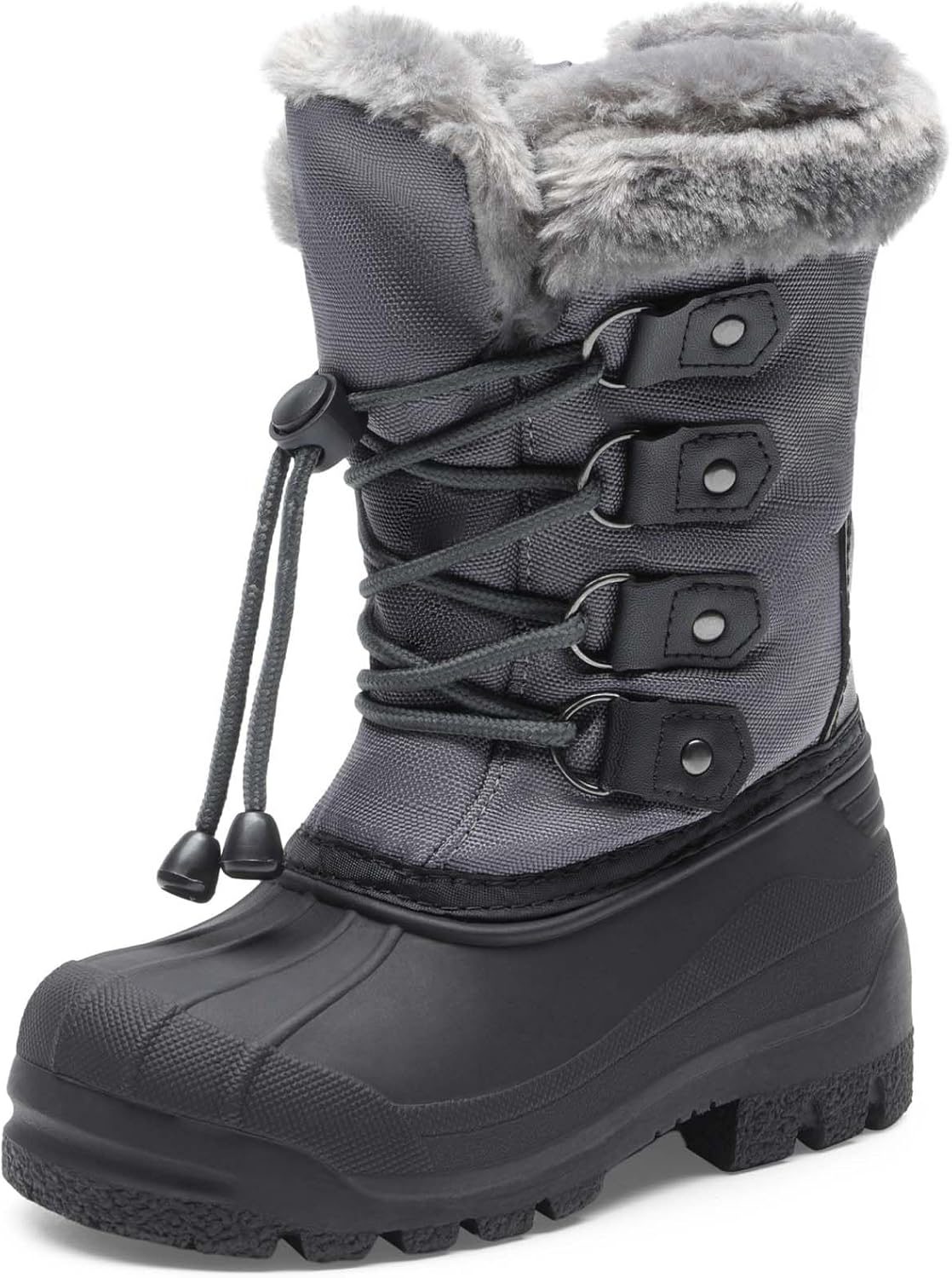 DREAM PAIRS Boys & Girls Waterproof Winter Snow Boots for Little Kid/Big Kid