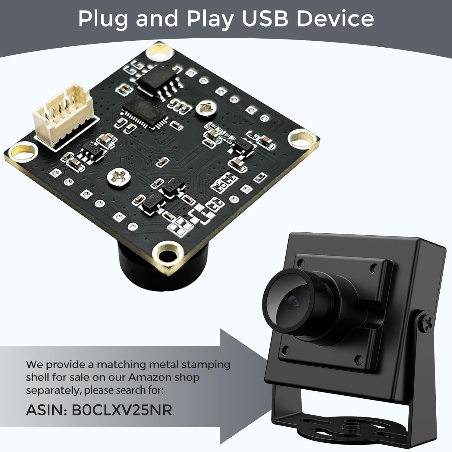innomaker 1080P USB2.0 UVC Camera module connected via USB