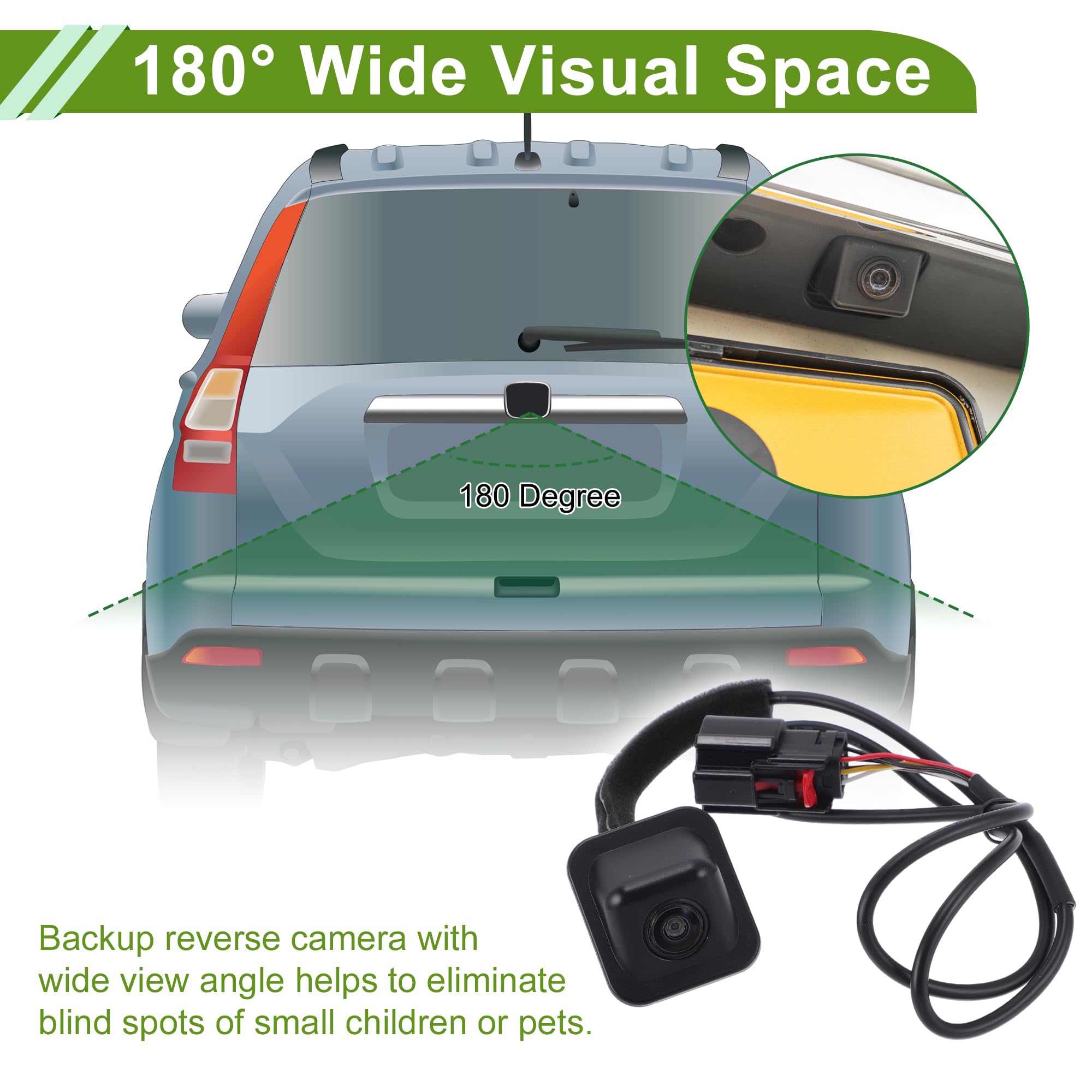 Rear View Camera 120-180 Degree for Chevrolet Corvette Stingray Z06 6.2L 14-16 | UK
