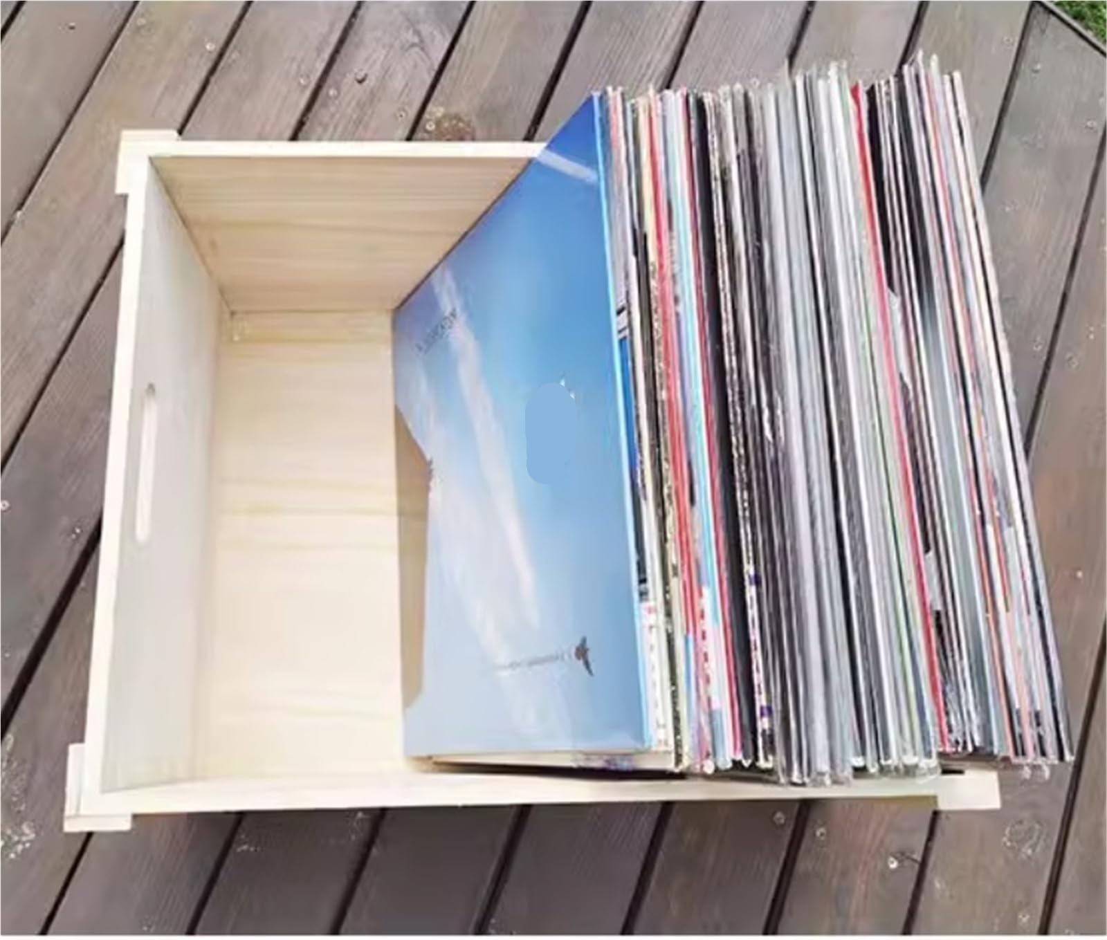 Porta Vinili Porta CD Contenitore Portaoggetti for CD/Dvd, for Ufficio, Scrivania, Camera da Letto Porta Dischi Vinile