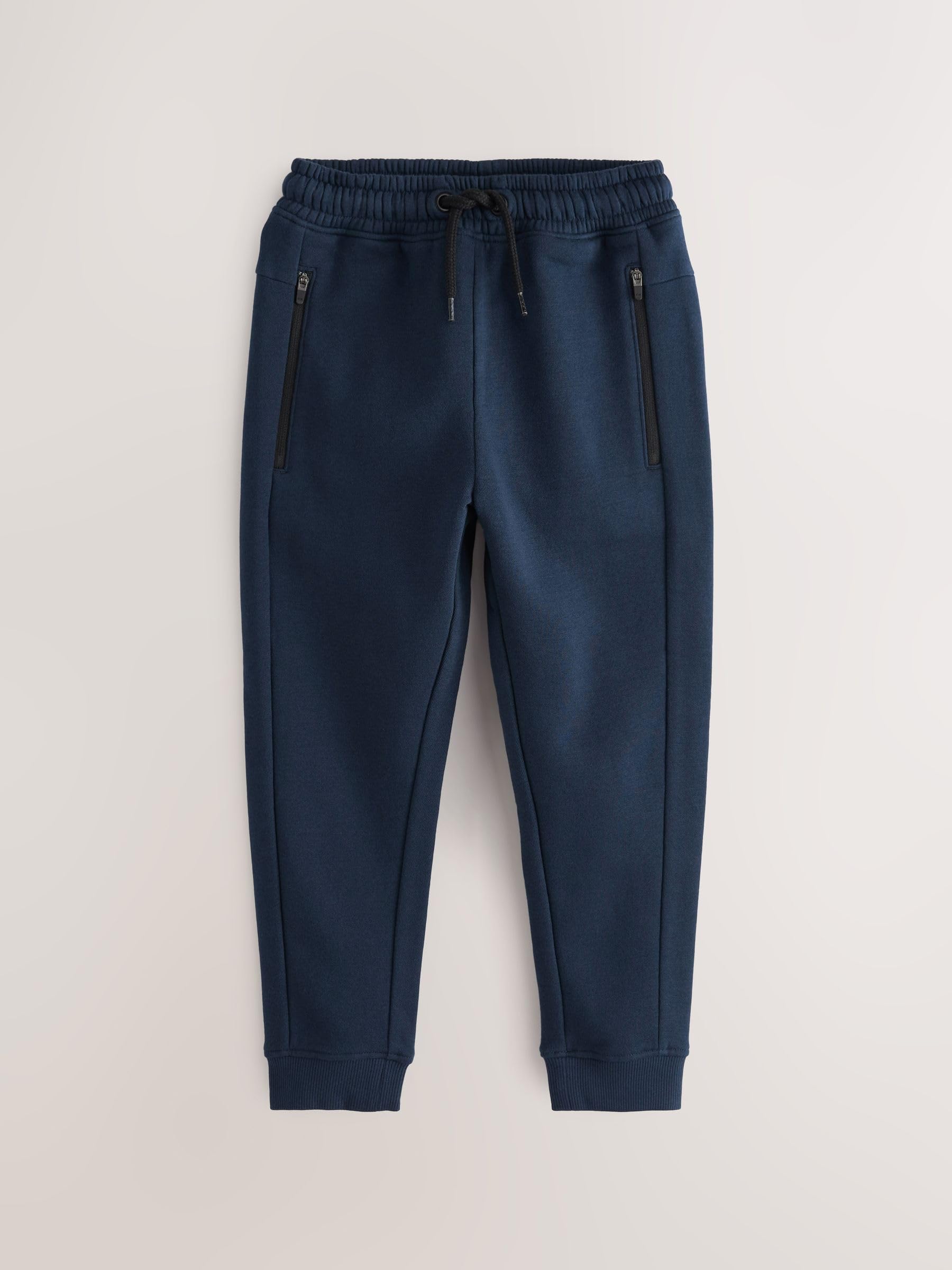NEXT Jungen Slim Fit Jogginghosen mit Reißverschluss, 3er-Pack 98-176