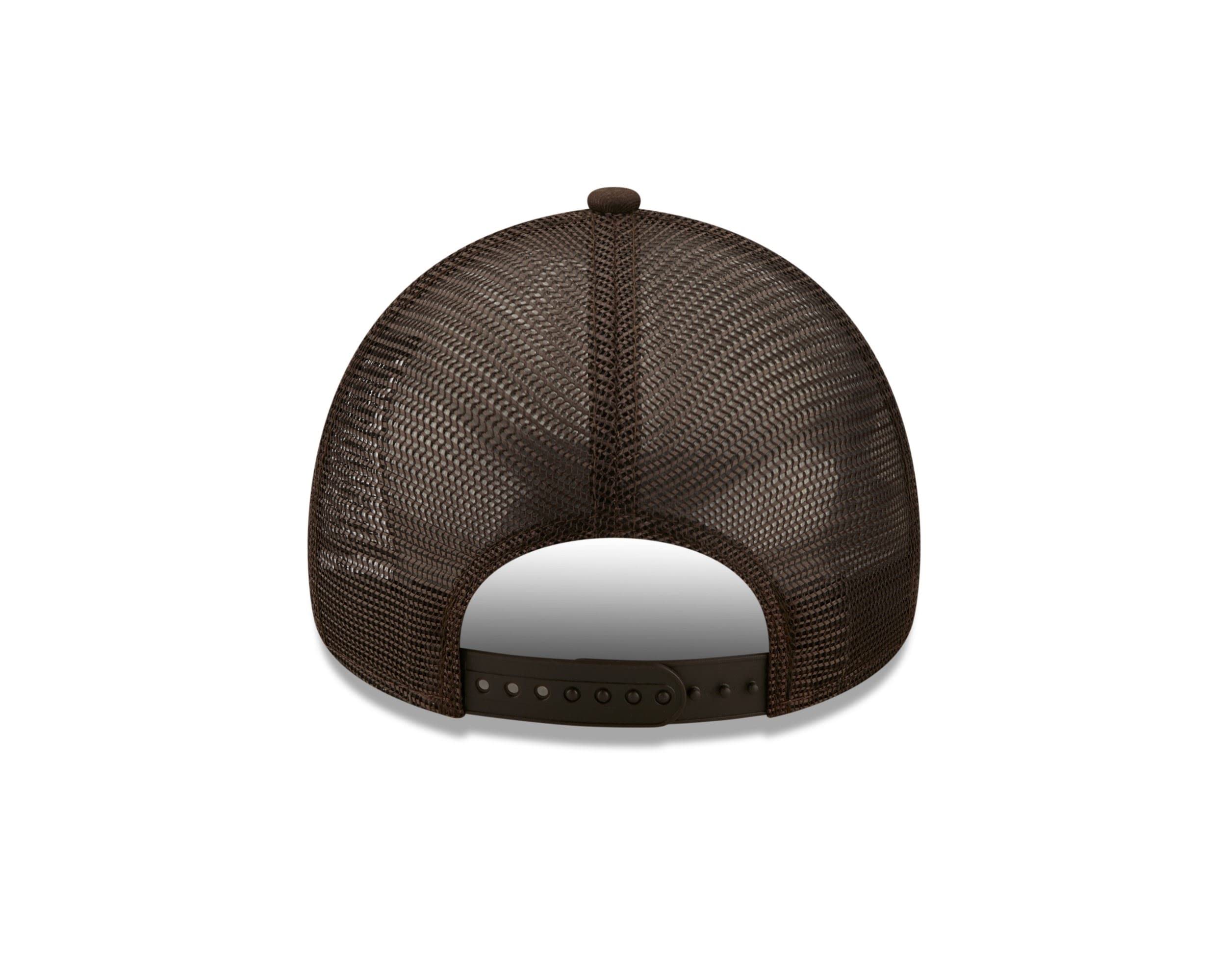 New Era York Yankees League Essential Brown A-Frame Adjustable Trucker cap, Trucker-Yankees-Brown-#28535, 31