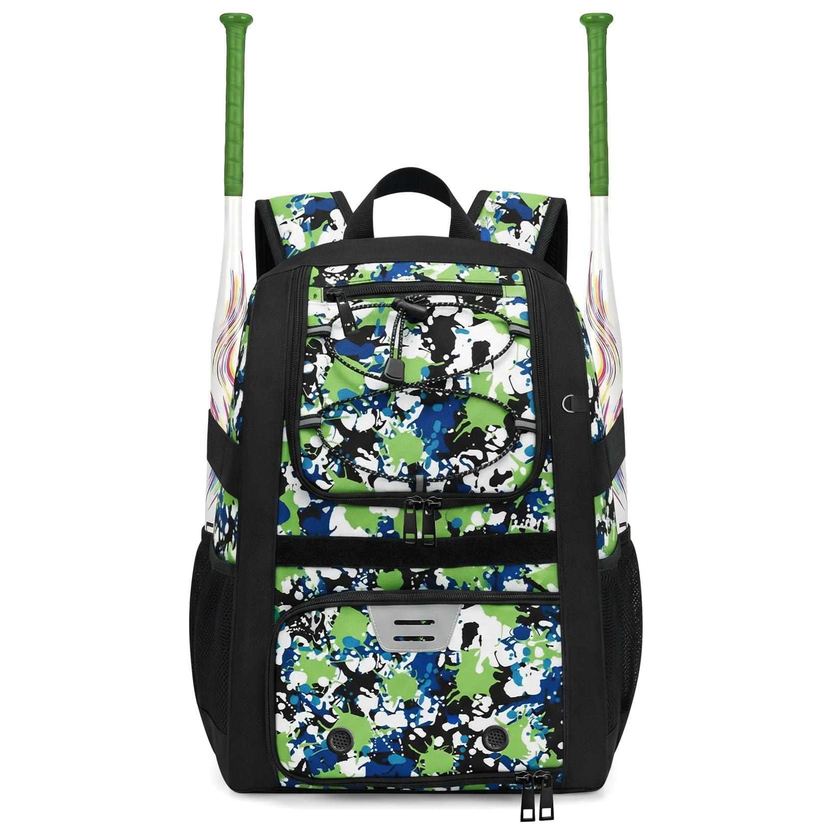 FABUVIEW Youth Baseball Bag - Softball Bag for Girls & Boys with Shoes Compartment, Bat Backpack for Baseball, T-Ball & Softball Equipment