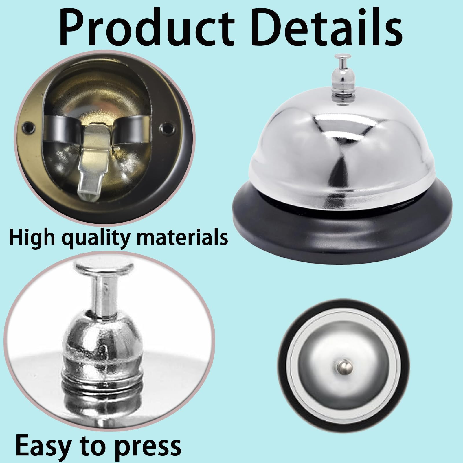 Gruvox Service bell, reception bell, desk bell, kitchen bell, reception bell, desk service bell, desk service bell - Image 3