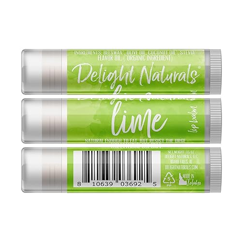 Miniatura 3 de Delight Naturals Set de bálsamo labial de frutas tropicales - Coco, Lima, Piña
