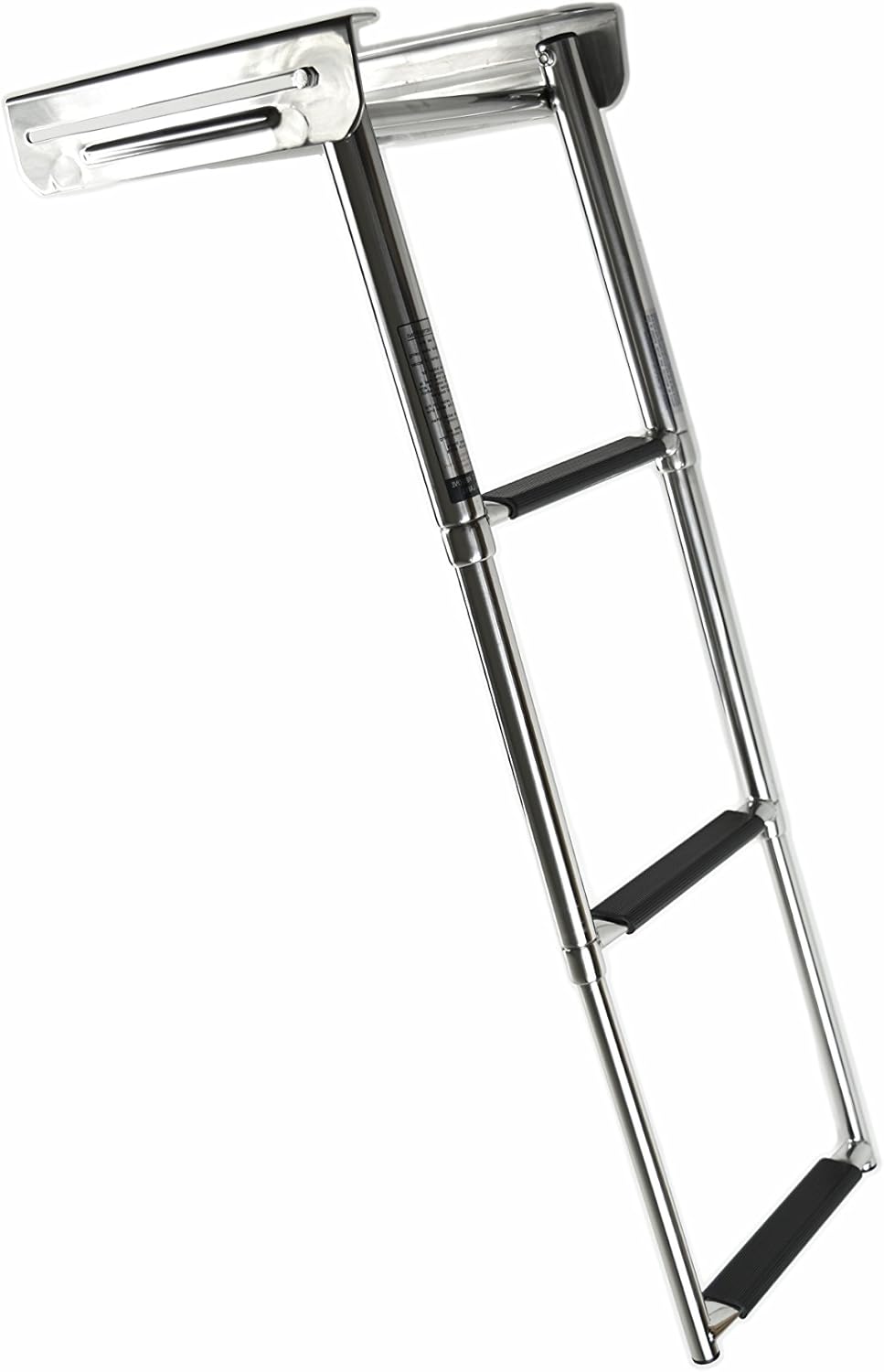 MARINE CITY Stainless Steel 3Step Under Platform Telescoping Ladder