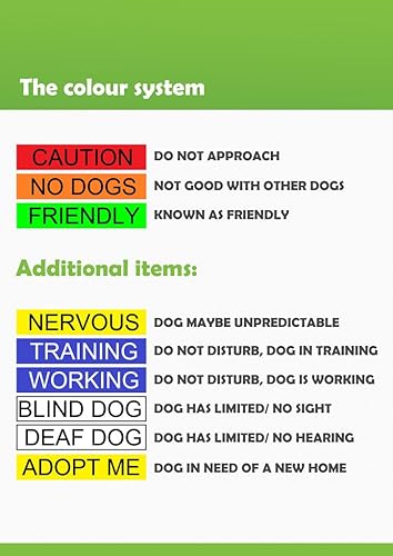 Miniatura 3 de NO Dogs Dexil Friendly - Collares para perros con código de color, correa de prevención de accidentes de perro de 6 pies/5.9 ft evita accidentes de