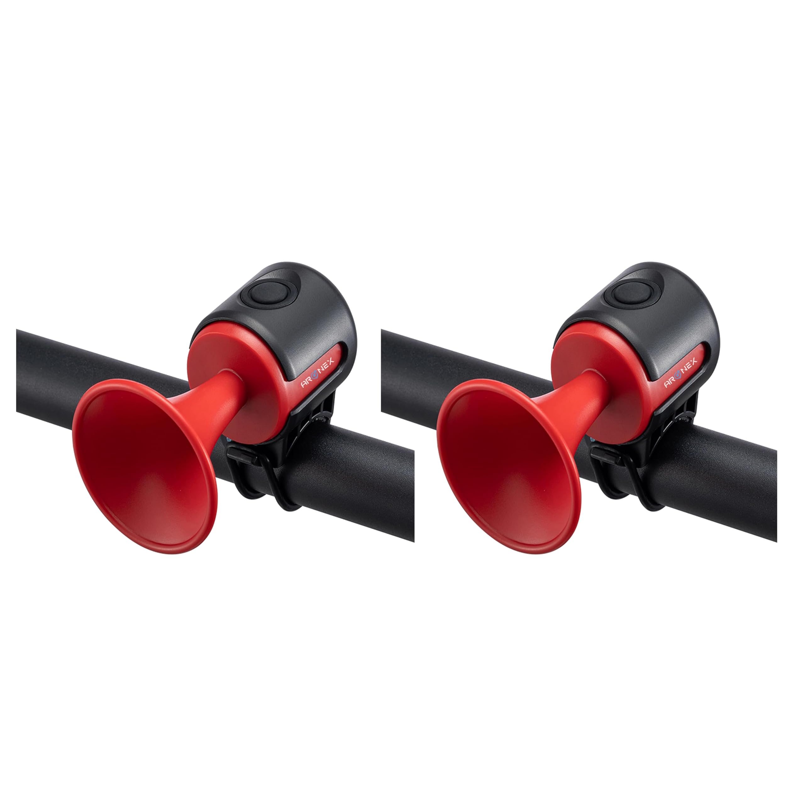 Bicycle Air Horn Loud - 120db 1 Sound Mode Electronic Bicycle Bell,Super Electric Horn with Long Standby Button Battery Operated/ipx4 Waterproof Loud Bell for Adults (Pack of 2)