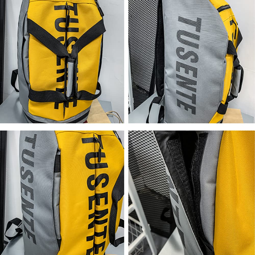 75L Sport Gym Bag Donne Fitness Zaino Impermeabile Multifunzionale con Scarpe Pocket Travel Pack Sport Spalla Allenamento Borse