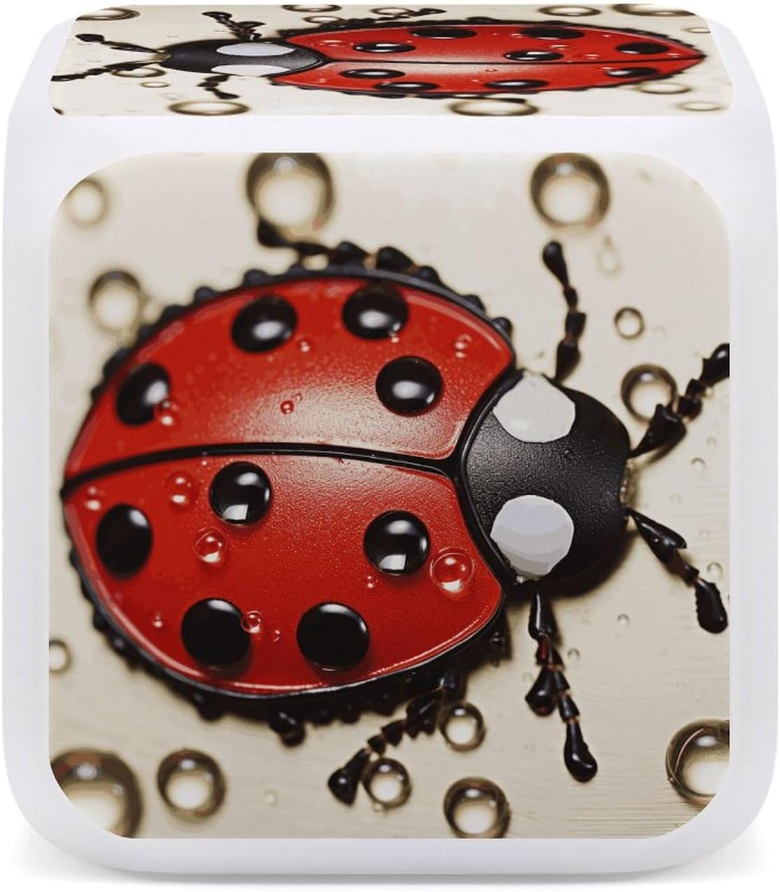 Beautiful Ladybug Alarm Clock LED DisplayAlarm Smart Digital Clock with 7 Color NightLight NightLight Clocks for Heavy Sleepers Simple Operation Easy to Use image 5
