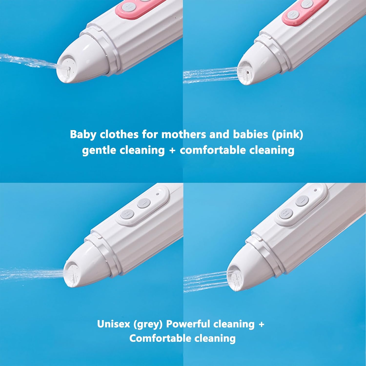 Pink,Portable bidet, electric douche, buttocks washing machine for babies, female private parts washing machine for mothers, babies, hemorrhoids washing machine, perineum washing machine