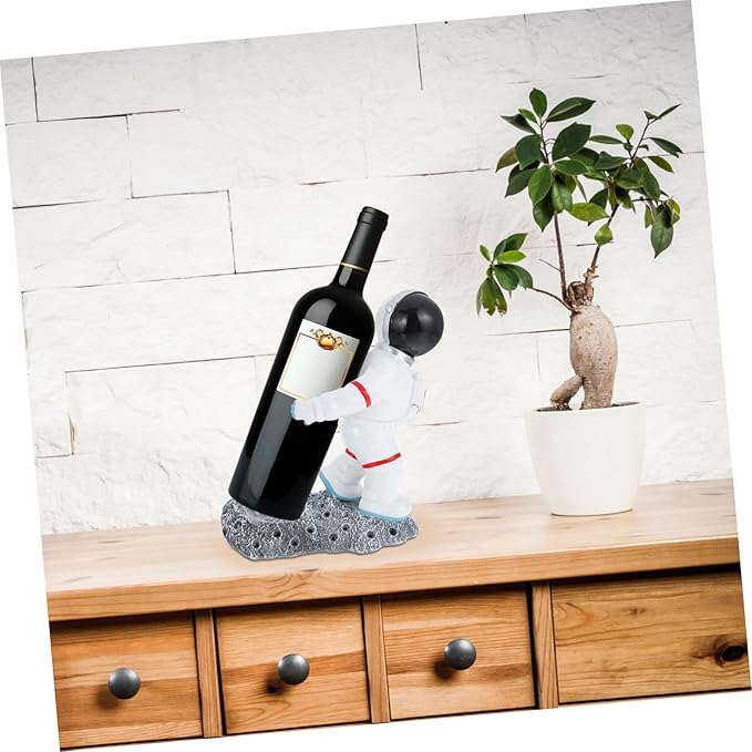 Soporte para Botellas Astronauta Exhibidor de Vino Decorativo miniatura 8