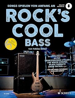 Rock's Cool BASS: Songs spielen von Anfang an. E-Bass.