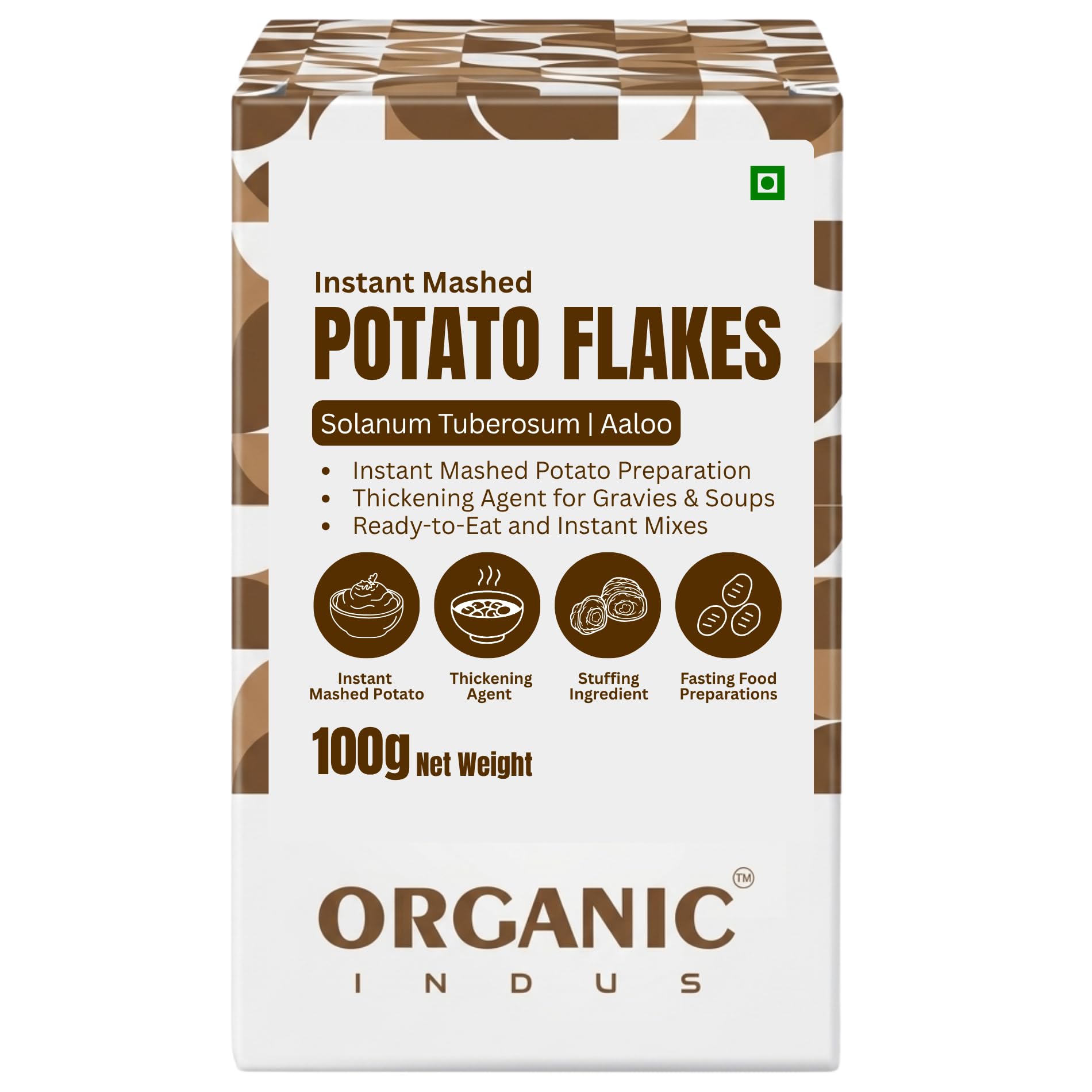 Organic Indus Instant Potato Flakes 100gm | Mashed and Dehydrated, Dried Potato Flakes | Ready to Use Alu Flakes for Snack, Cooking, Samosa, Cutlets Tikkis Mix | Aaloo ka Mash Flakes Quick and Convenient-image-16