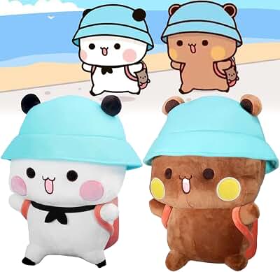 Bubu Dudu Panda de Peluche - Cojín y Figura de Dibujos Animados - Regalo para Niños
