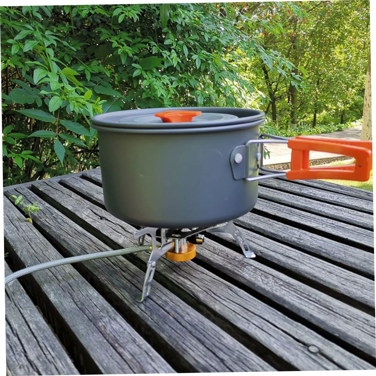 UPKOCH Utensilios De Cocina para Camping Sartén Olla Kit De Cocina Combinado Suministros para Acampar Accesorios para Barbacoa Al Aire para Personas