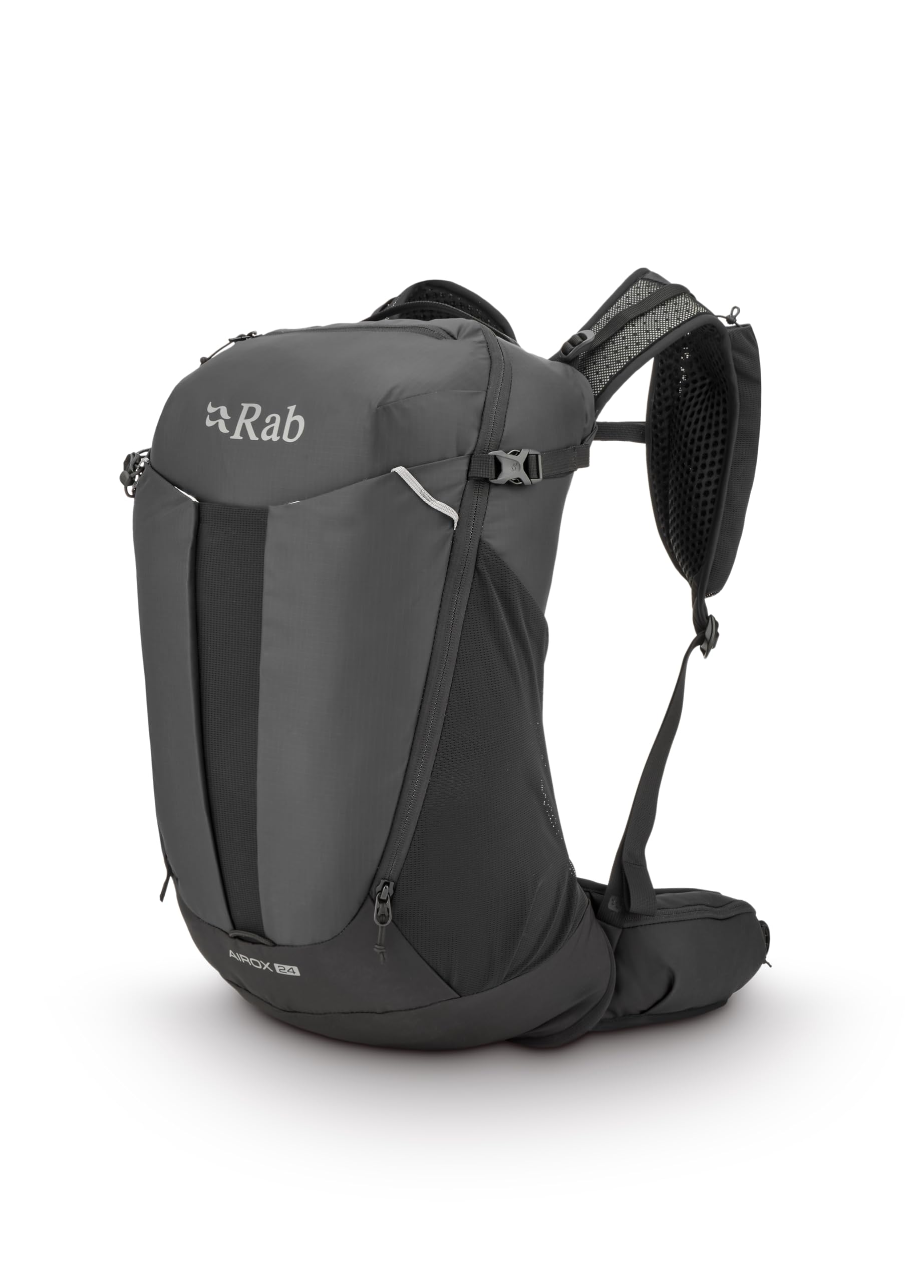 Rab Men's Airox Backpack - Lightweight Breathable Backpack for Hiking, Trekking, & Backpacking - Black - 24-Liter (Back Length - Medium)