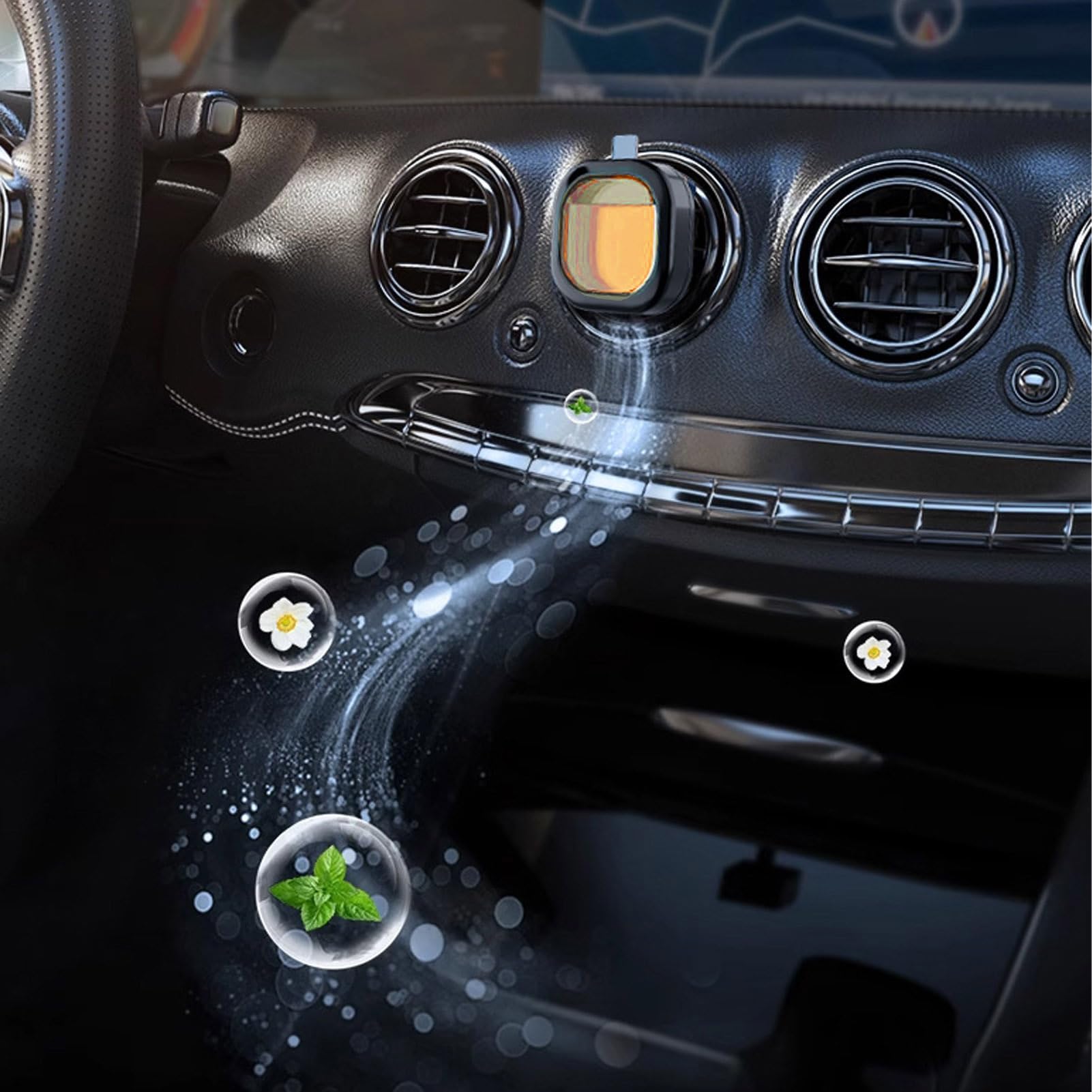 Diffusore Di Oli Essenziali E Profumo Da Auto Profumatore D'Aria | Per Ornamenti Interni Auto Diffusore Oli Lunga Durata Mini Clip Bocchetta Regolabile Aromaterapia Profum