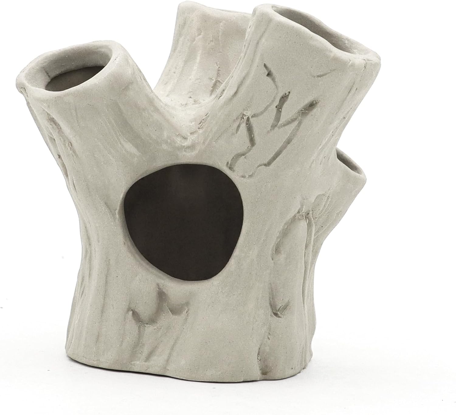 Aquarium Betta Fish Cave Accessories, Ceramic Hideaway Rock Cave for Aquatic Pets,Rock Cave Decor for Shrimp Cichlid Hiding Breeding Betta Toys Hideout Stones House (HO204)