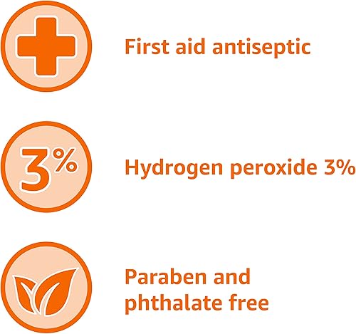 Vista 5 de Yaxa Basics Solución tópica de peróxido de hidrógeno USP, antiséptico de primeros auxilios para cortes, rasguños y desinfección de heridas