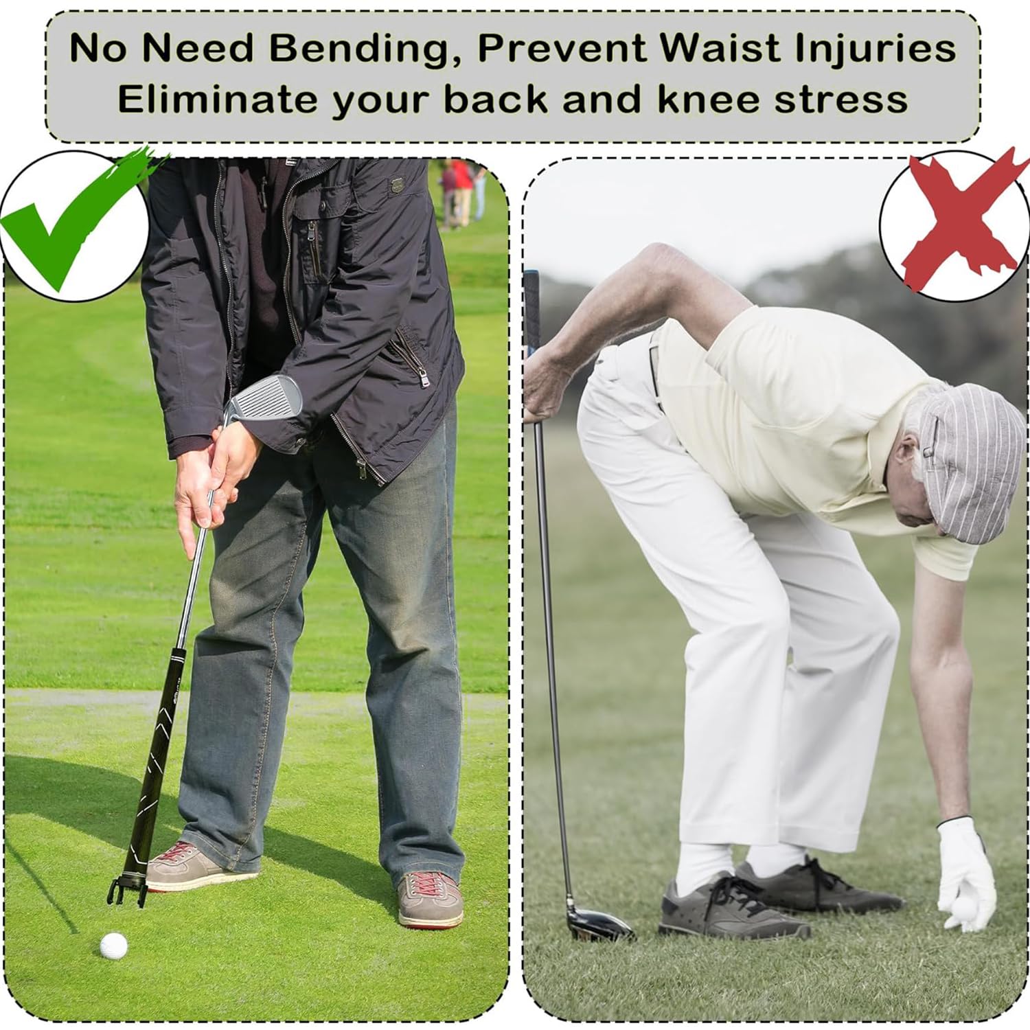 Mini Recuperador de Bolas de Golf Plegable, 4 Piezas, Accesorio de Plástico para Recoger Pelotas