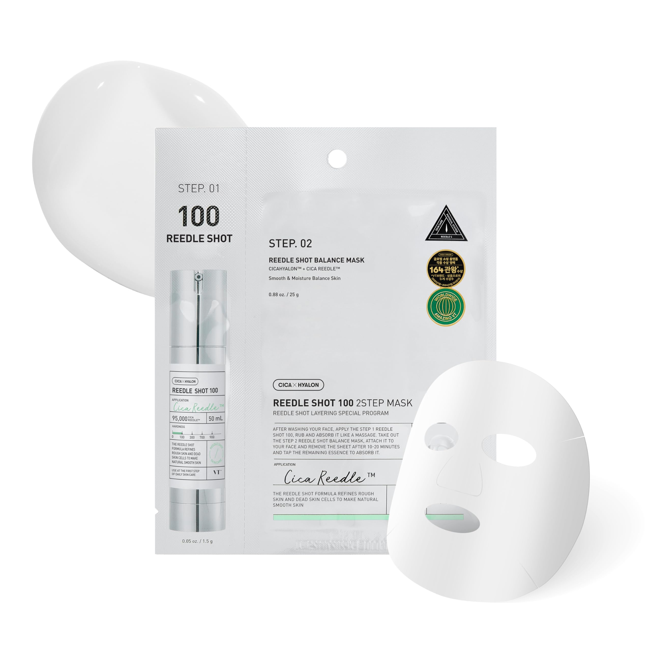 Vt - Reedle Shot 100 2 Step Mask 1.5G + 25G X 1 Sheet