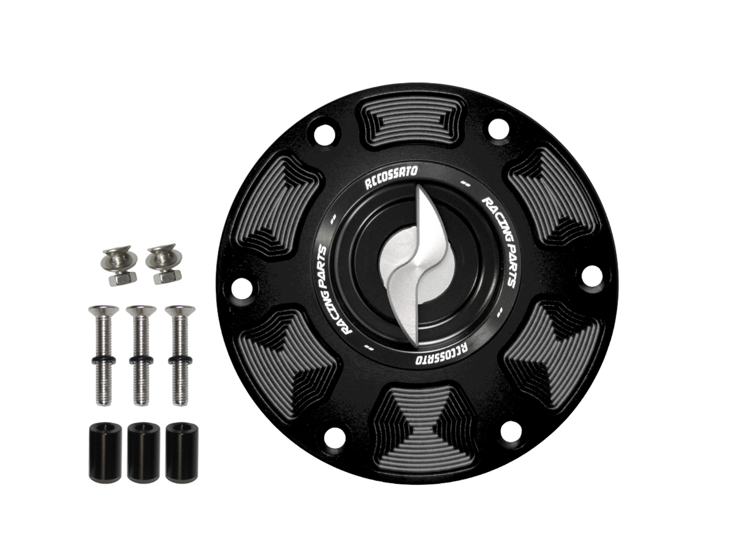 Accossato Benzindeckel mit Silber für Mv Agusta Tourismus Schnell Rot (800 cc) 2021