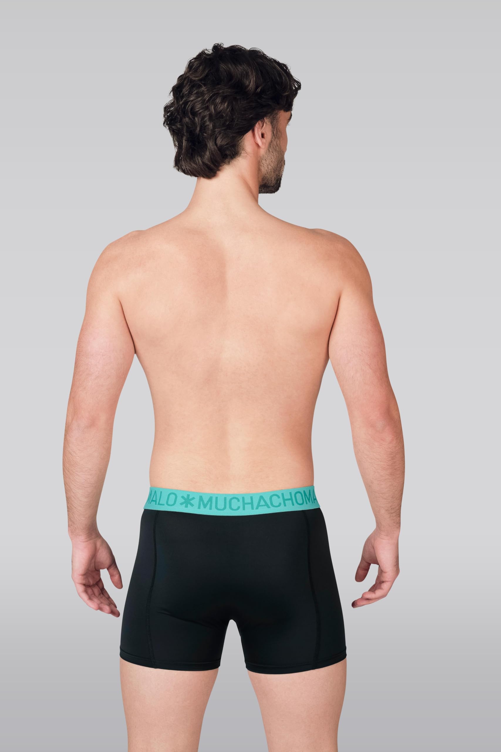 Muchachomalo Hombre Bóxer 6-Pack, Liso, Microfibra, Cinturilla Elástica