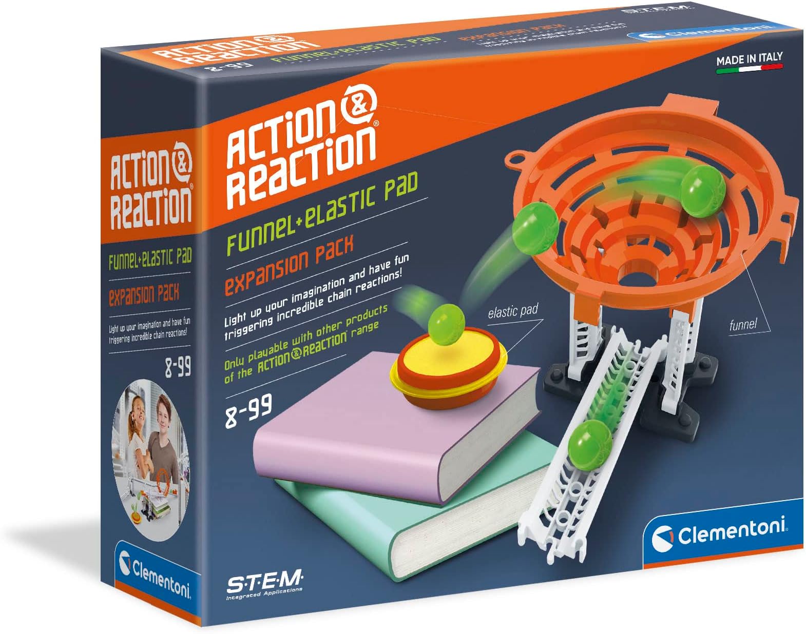 Clementoni19116 Action & Reaction Trampoline, Multi-Colour