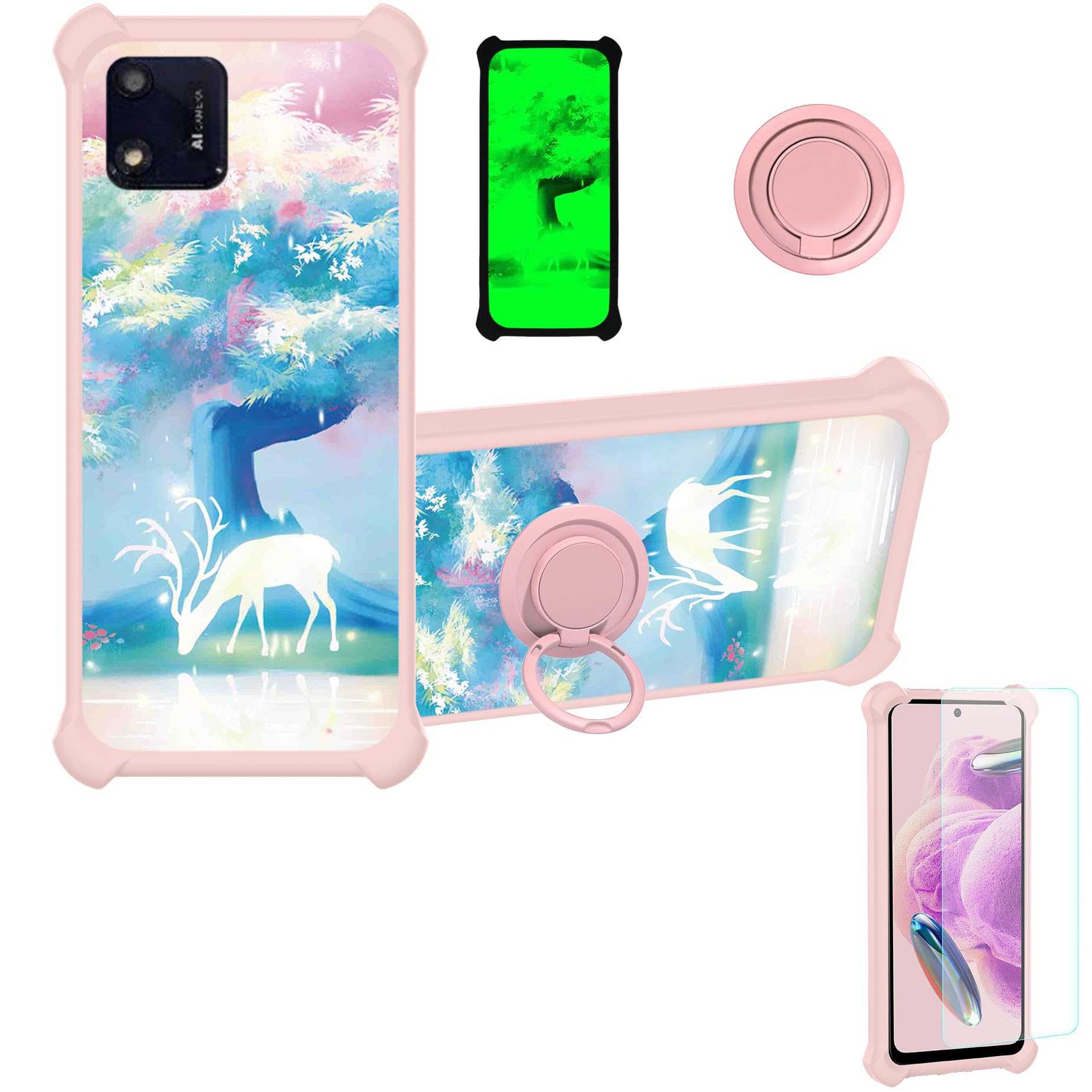 Coque Pour ZTE Blade A55, Flip Cover Fonction Stand Etuis Compatible
