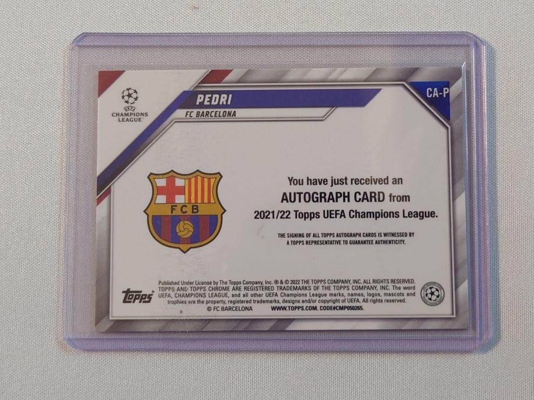 Amazon.co.jp: ペドリ FCバルセロナ 直筆サインカード auto Barcelona 