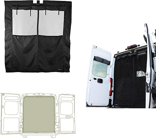 Miniatura 11 de VanEssential Cierre Magnético con Malla para Puerta Corredera Diseñado para Ram Promaster Van