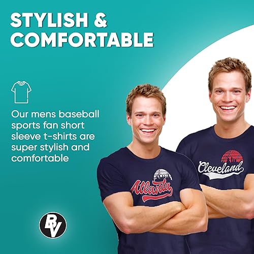 Miniatura 2 de BROOKLYN VERTICAL Camiseta de manga corta para hombre con estampado en el pecho  Nueva York, Atlanta, San Luis, Los Ángeles