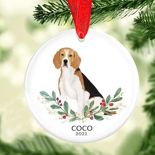 Miniatura 6 de Adorno de Navidad para mascotas, adorno de Collie barbudo, regalos para amantes de mascotas, regalo conmemorativo para mascotas, recuerdo de Collie