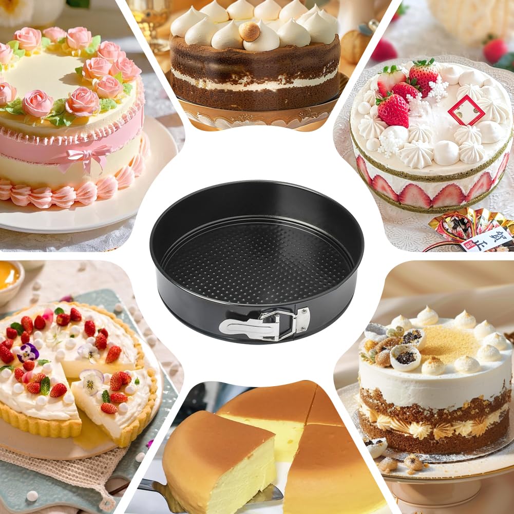 Tortownica okrągła, 1 sztuka, tortownica 26 cm z powłoką zapobiegającą przywieraniu, duża forma do pieczenia, zestaw przyborów do pieczenia ciast